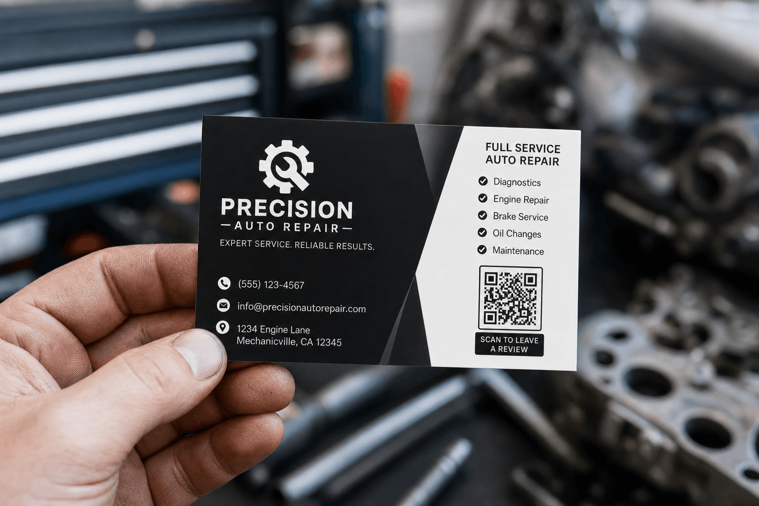Mechanic Business Card